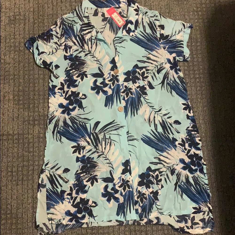 Xhilaration swimsuit coverup floral XL NWT